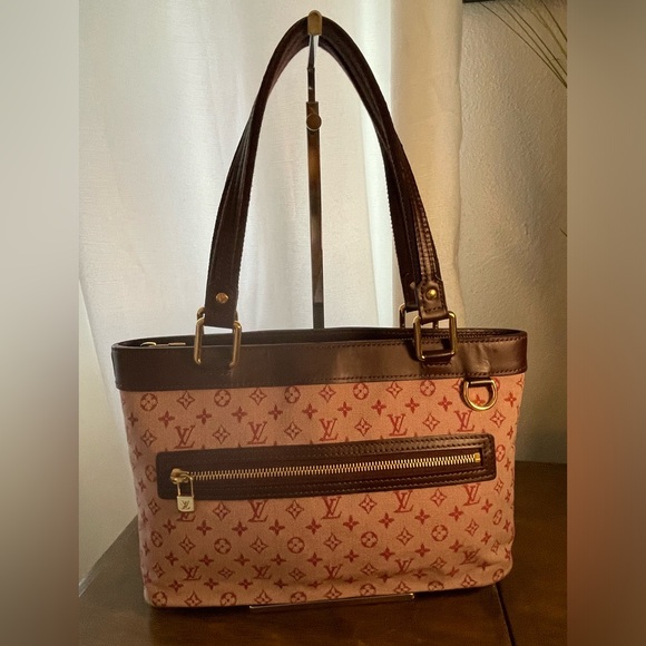 LOUIS VUITTON
Cherry Red Monogram Mini Lin Lucille PM TST Bag - Picture 8 of 12